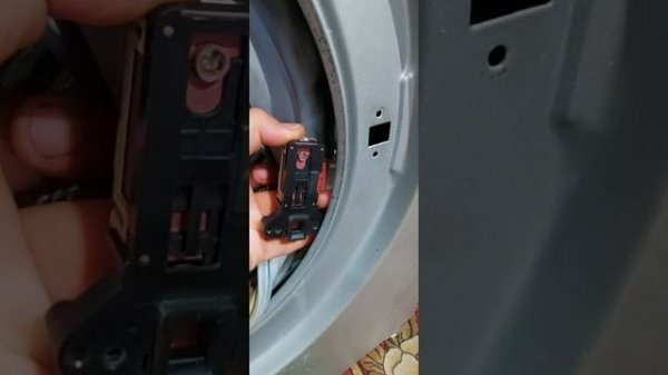легко снять датчик двери стиральная машина
