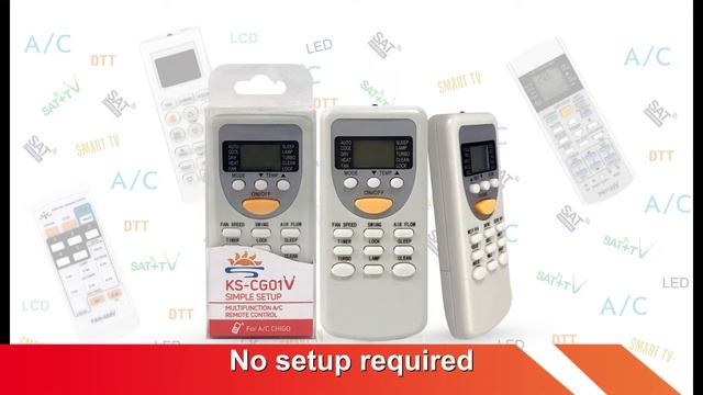 Air Conditioner Remote Control Universal for CHIGO- KS-CG01V. смотреть онлайн
