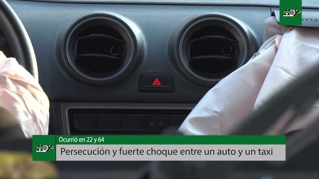 Persecución y fuerte choque entre un auto y un taxi en 22 y 64 смотреть онлайн