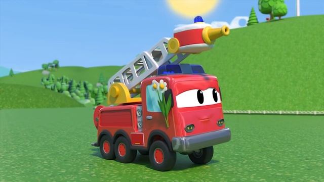 Oh no! hubcap CROCODILE CAR crashes into a tree|Emergency Vehicles for kids|Car Repair смотреть онлайн