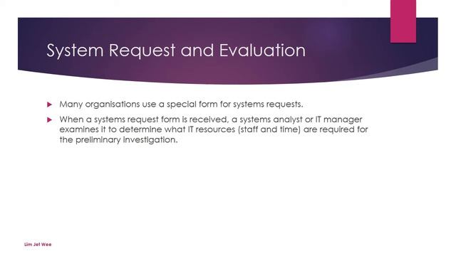 System Analysis - System Request and Evaluation смотреть онлайн