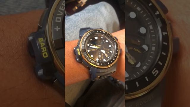 Casio G Shock GWN-Q1000, Altimeter during landing down смотреть онлайн