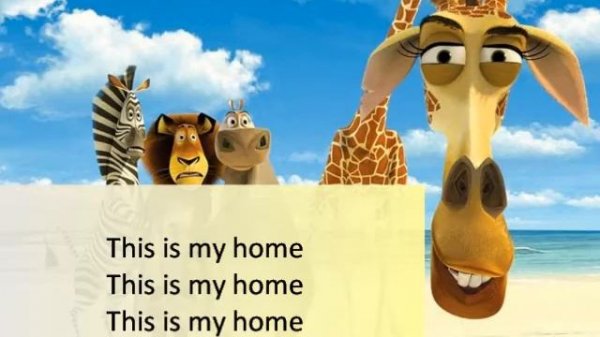 Madagascar - Alex on the spot with lyrics