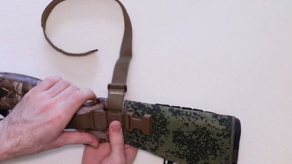 Установка оружейного ремня двухточечного и одноточечного