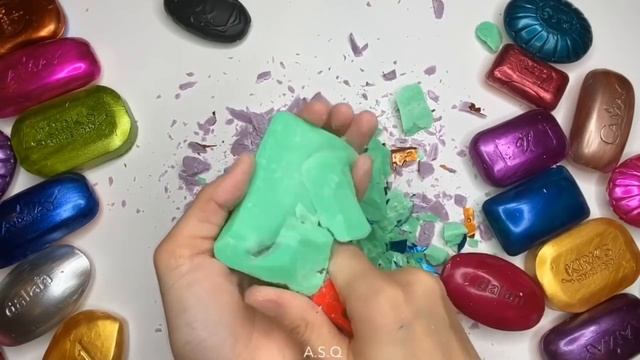 Soap stripes and cubes/GLOSSY Satisfying SQUAD/АСМР смотреть онлайн