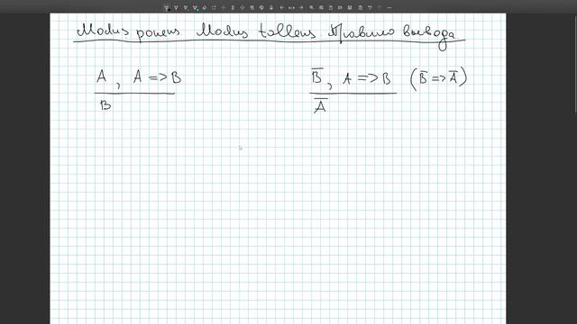 ОСНОВЫ ЛОГИКИ Modus Ponens правило вывода (15/20)