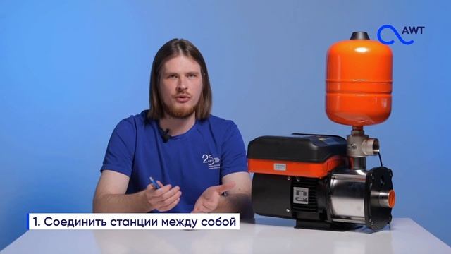 AWT CHM – насосные станции высокой производительности до 8 и 12 куб. м/ч смотреть онлайн