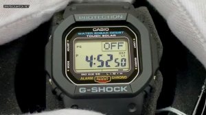 วิธีการตั้งค่าเวลา Casio G-Shock G-5600UE-1 (Module 3496)