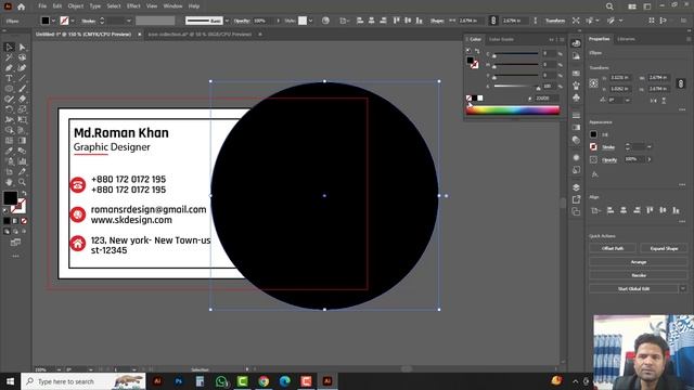 Adobe Illustrator 2024 -Class 29 - How To Create Business Card In Adobe Illustrator 2024