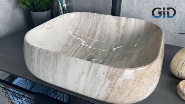 Накладная раковина под камень Gid Mnc554 смотреть онлайн