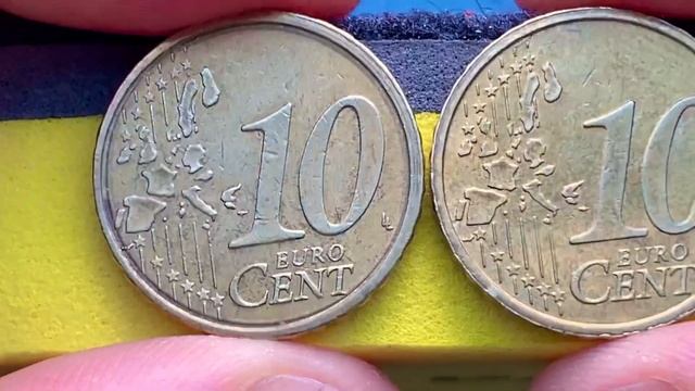 10 euro cent 2002 Italy Rare Euro Coin Defect смотреть онлайн
