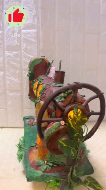 This started as two COCA COLA bottles | Fairy house lamp in SEWING MACHINE | DIY смотреть онлайн
