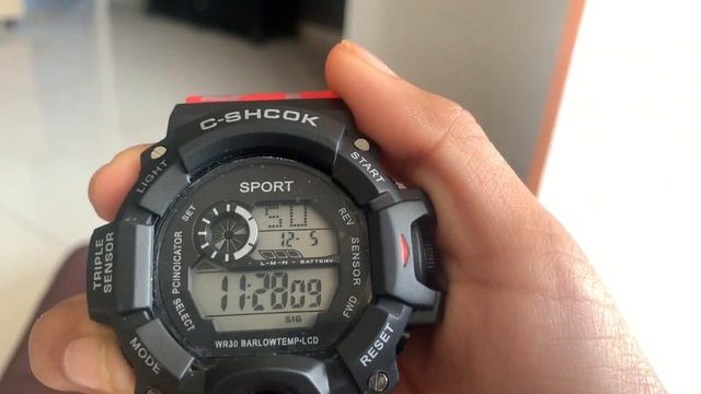 How to set Time, Alarm and Stopwatch in C-Shcok Watch | Digital Sports Watch смотреть онлайн