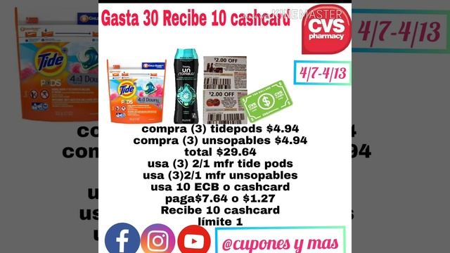 Cvs ofertas abril 7- 13 / 2019🔥🔥 смотреть онлайн