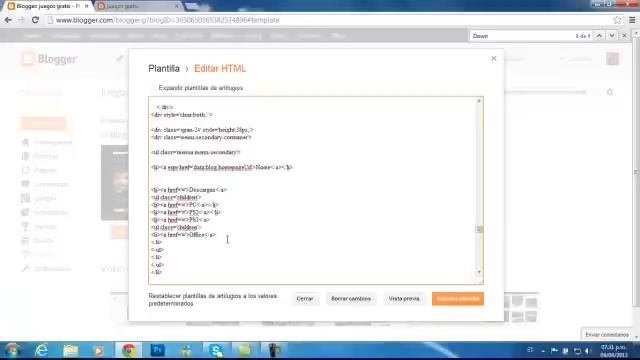 Curso de Blogger 2013 Pt 3 (edicion de menus y submenus) смотреть онлайн