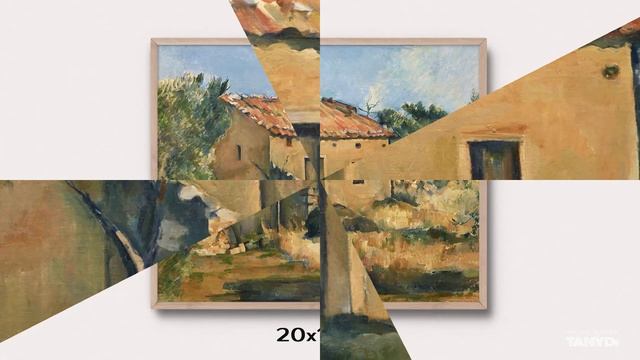 Abandoned House near Aix-en-Provence, Paul Cézanne Oil Painting, Vintage French Art, Nature Print смотреть онлайн