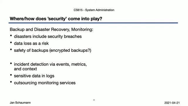 CS615 System Administration, Week 11, Segment 1 - System Security I: Risk Assessment смотреть онлайн