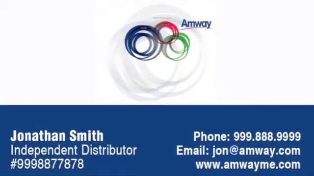 AMWAY BUSINESS CARDS смотреть онлайн