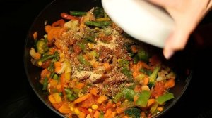 Как приготовить Идеальное Овощное Рагу из Заморозки😋Гарнир За 15 Минут