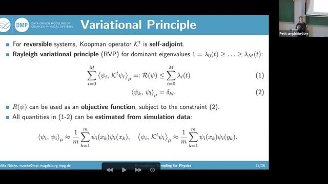 Probab. Samp. for phys:Dimensionality Reduct and Metastability Anal. using the Koopman Operator, F смотреть онлайн