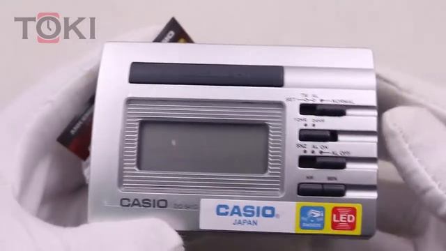 Đồng Hồ Báo Thức để Bàn điện Tử Casio DQ-541D-8R Xám Trắng