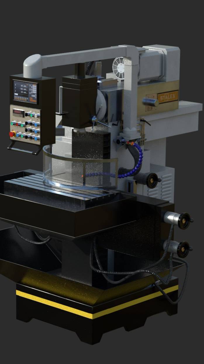 Обучение работе на станке Stalex WFM 750 Servo. Учебно-методический комплекс с AR.