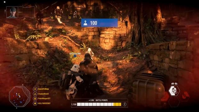 Star Wars Battlefront 2 - Darth Vader fighting an ARMY of Wookiees! | Vader Killstreak! смотреть онлайн