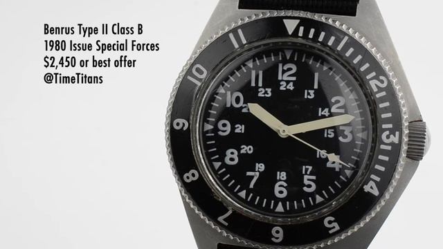 Benrus Type II Class B December 1980 MIL-W-50717 Military Issue 42MM Rare No Lume смотреть онлайн