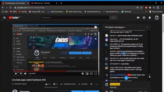 Live bate papo sobre hardware #35 смотреть онлайн