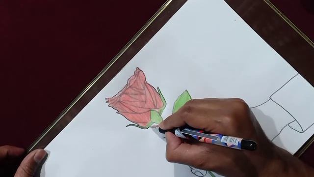 Happy Rose Day Drawing Easy || World Rose Day Poster Drawing || Rose Drawing Card Drawing смотреть онлайн