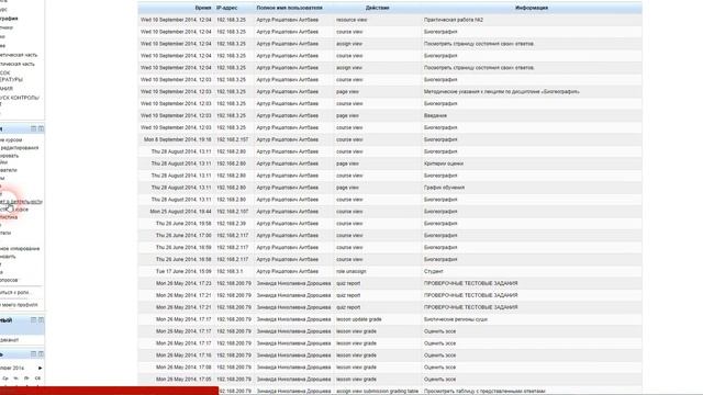 Отчеты в LMS Moodle смотреть онлайн