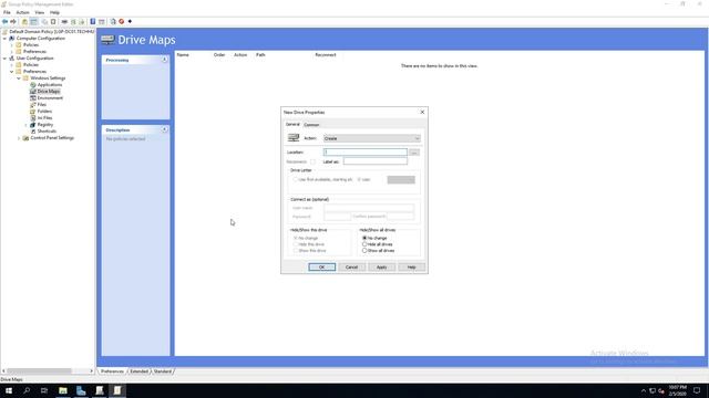 Windows Server 2019 - How to Map a Shared Folder to Network Drive Using Group Policy смотреть онлайн