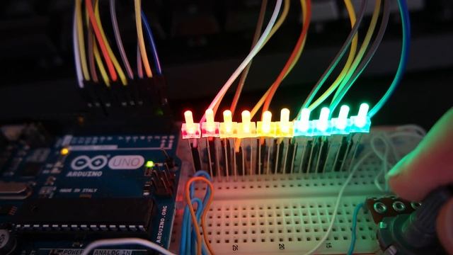 LED Battery Level Indicator Arduino смотреть онлайн