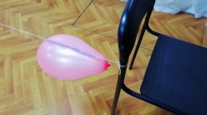 Опыт Ракета из воздушного шарика