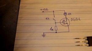 Простая схема проверки IGBT транзистора.