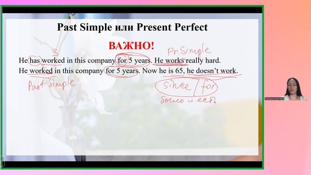 Урок 6 Present Perfect Past Simple смотреть онлайн