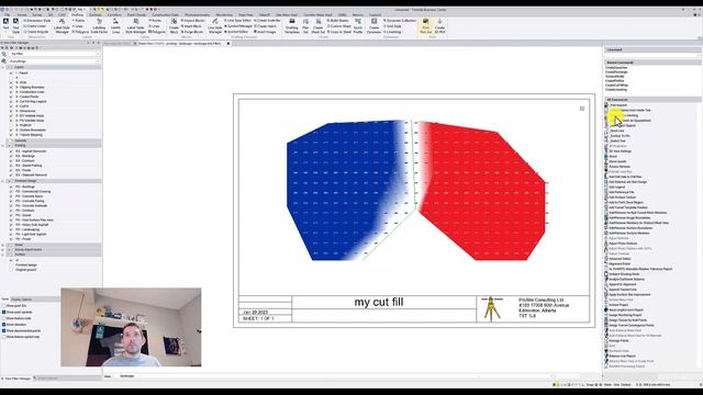 Printing CutFill map in Trimble Business Center смотреть онлайн