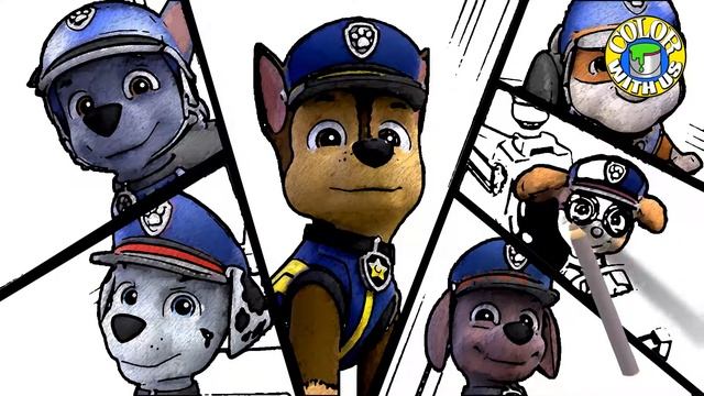 Paw Patrol Coloring Book: Friends Poster. Color with Us смотреть онлайн