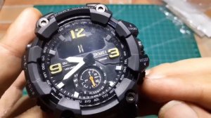 Review dan cara setting Jam SKMEI 1637 Chronograph
