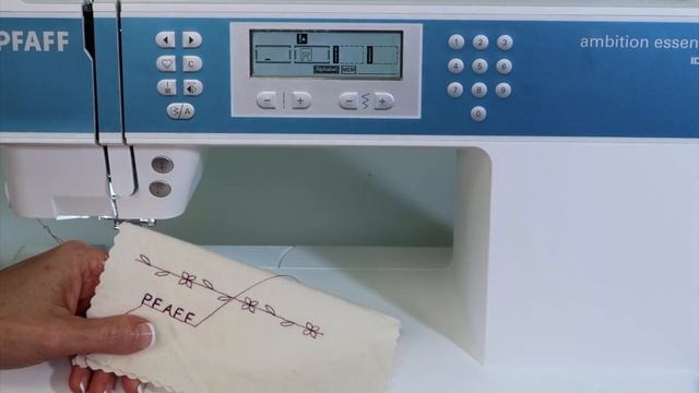 Pfaff Ambition Essential 43 Programming an Alphabet смотреть онлайн