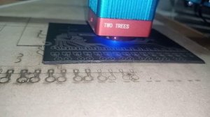 Печатная плата лазерным гравером