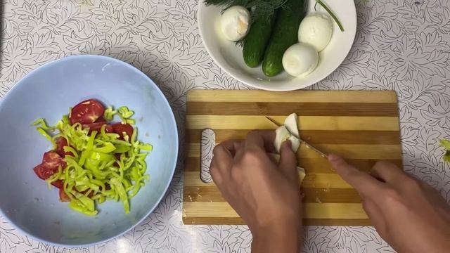 ЛЕТНИЙ САЛАТ. ЖАЗДЫҚ ЖЕҢІЛ САЛАТ ҚОЛЖЕТІМДІ ЗАТТАРДАН | THE AINURA смотреть онлайн