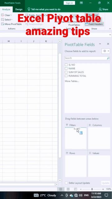 Excel Piyot table amazing tips | Piyot table short video | Excel short | Piyot #short #youtube #yt смотреть онлайн