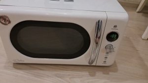 Настроила время на микроволновке