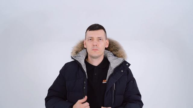 Куртка Laplanger Норман Nordic Goose енот темно-синий смотреть онлайн