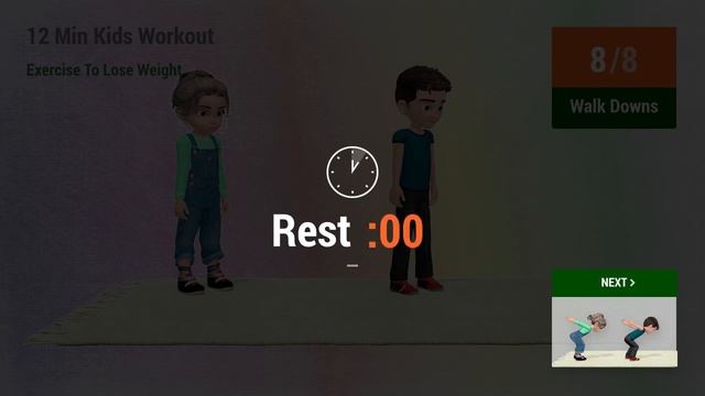 12-MIN KIDS EXERCISE TO LOSE WEIGHT - HOME WORKOUT смотреть онлайн