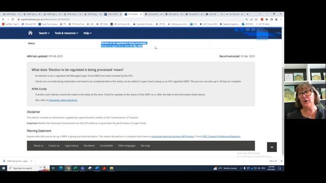 5. SMSF Set Up - ABN & ATO with Mary-Jane смотреть онлайн