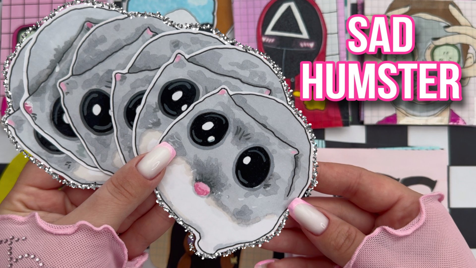 ГРУСТНЫЙ ХОМЯК🌸🥺Пакетики-наклеки💖Бумажные сюрпризы🐬Распаковка🧸Просто Бумажная смотреть онлайн