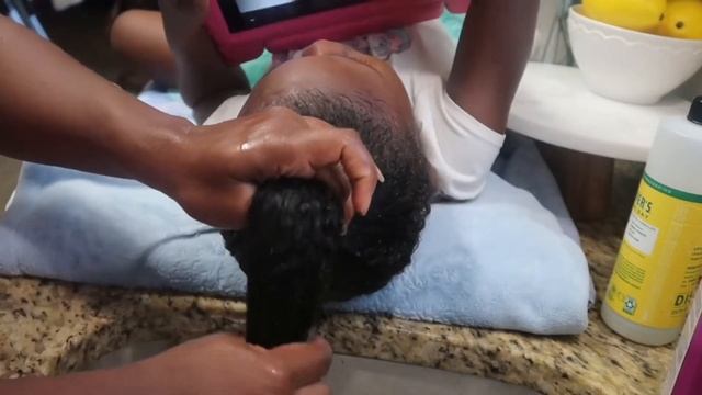 TODDLER AND KIDS CURLY WASH DAY HAIR ROUTINE | Easy DETANGLING WASH N GO