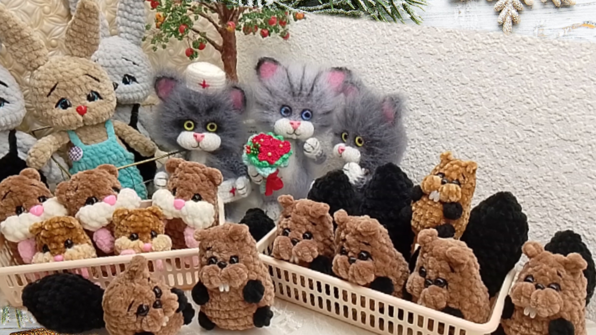 Вязовлог. Игрушки связаные за январь. смотреть онлайн